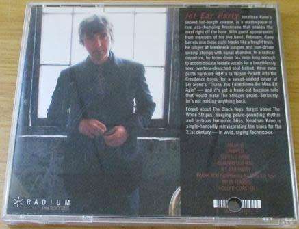 JONATHAN KANE Jet Ear Kane CD [Shelf Z x 1] Blues Rock electronic