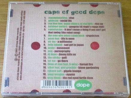 Various CAPE OF GOOD DOPE Compilation CD [Shelf G x 31]