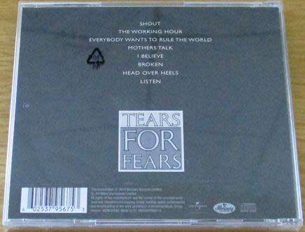 TEARS FOR FEARS Songs From the Big Chair IMPORT CD