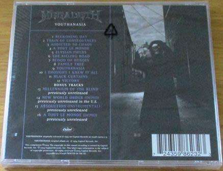 MEGADETH Youthanasia Remixed & Remastered IMPORT CD