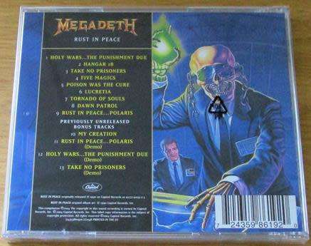MEGADETH Rust in Peace Remixed & Remastered CD IMPORT CD