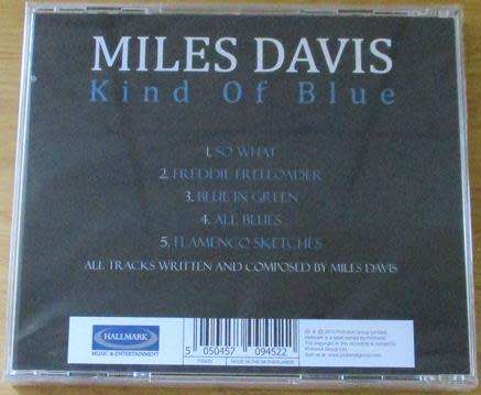 MILES DAVIS Kind of Blue IMPORT CD