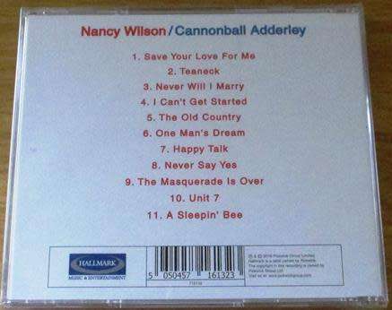 NANCY WILSON / CANNONBALL ADDERLEY IMPORT CD