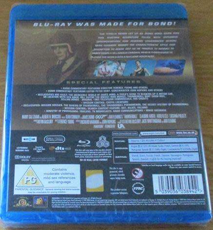 007 THUNDERBALL BLU RAY [Shelf H]