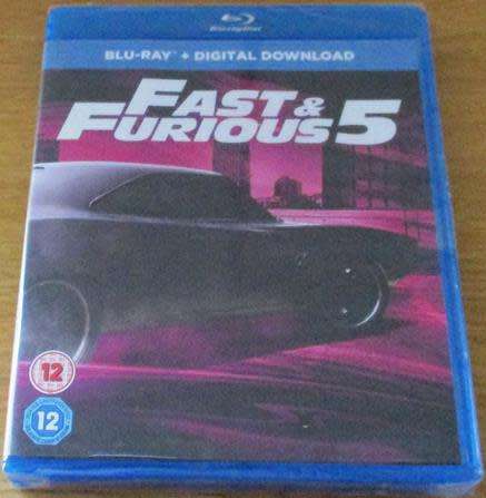 FAST & FURIOUS 5 BLU RAY [Shelf H]