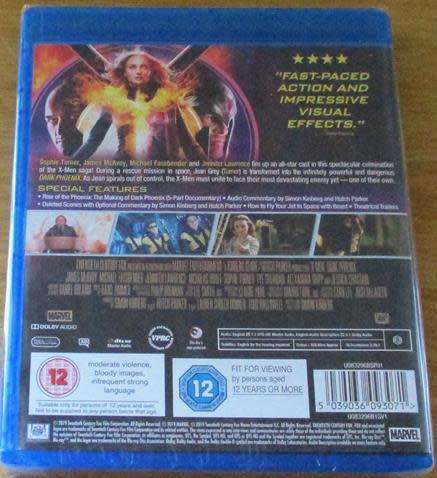 X-MEN Dark Phoenix BLU RAY [Shelf H]