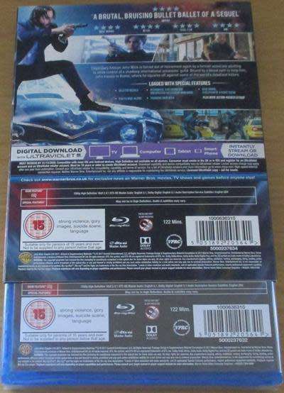 JOHN WICK 3 BLU RAY [Shelf H]