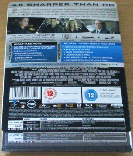 Bourne - Jason Bourne 4K Ultra HD + Blu-Ray  BLU RAY [H]