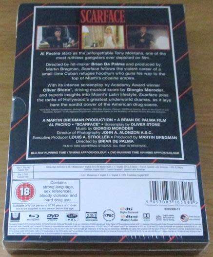 SCARFACE Limited Edition VHS Collection + BLU RAY [Shelf H]