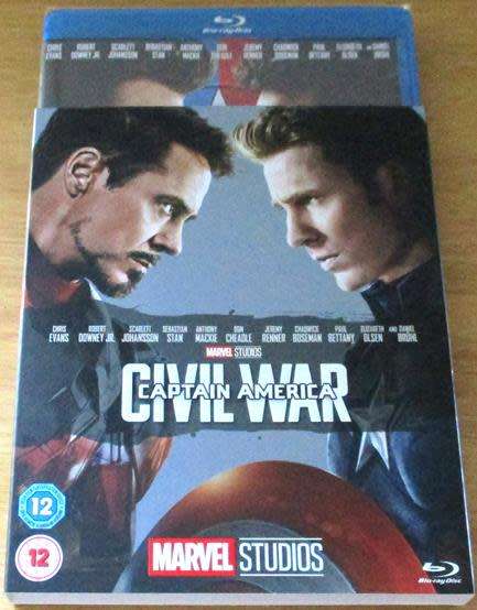 CAPTAIN AMERICA CIVIL WAR BLU RAY [Shelf H]