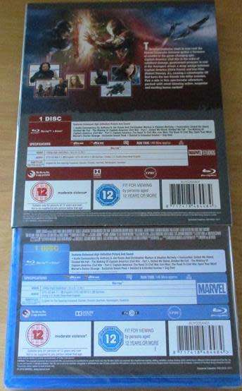 CAPTAIN AMERICA CIVIL WAR BLU RAY [Shelf H]