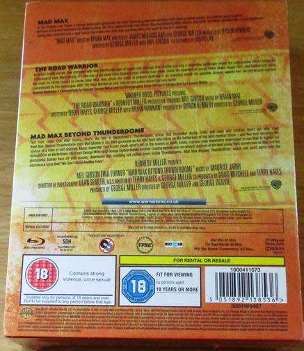 MAD MAX 3 MOVIE COLLECTION BLU RAY BOX SET [Shelf H]