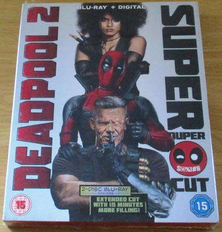 DEADPOOL 2 SUPER DUPER Extended CUT BLU RAY [msr + H]