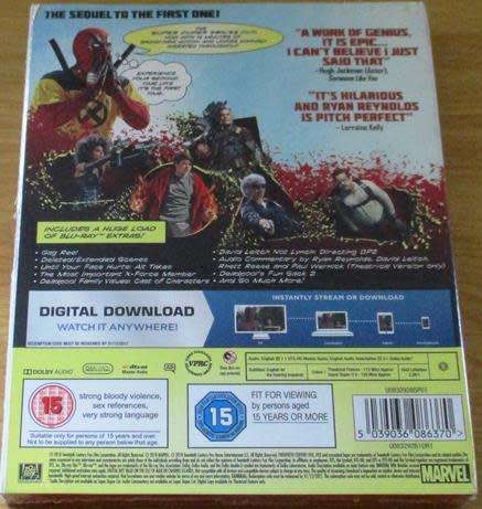 DEADPOOL 2 SUPER DUPER Extended CUT BLU RAY [msr + H]