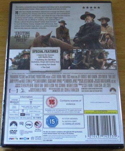 TRUE GRIT Jeff Bridges Matt Damon DVD [Shelf H]