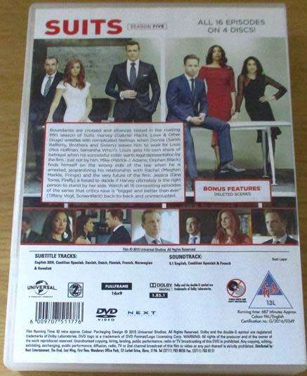 SUITS Season 5 DVD [DVD BOX 2]