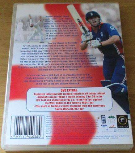 THE FREDDIE FLINTOFF STORY Cricket DVD [BBox 2]