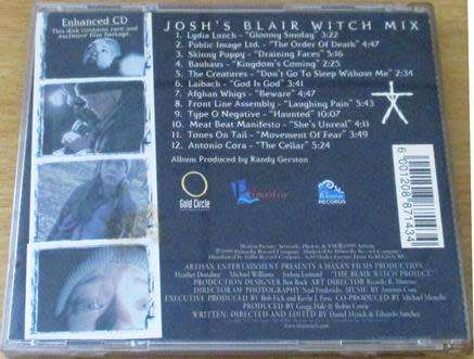 THE BLAIR WITCH PROJECT Josh`s Blair Witch Mix CD [Z box 4]