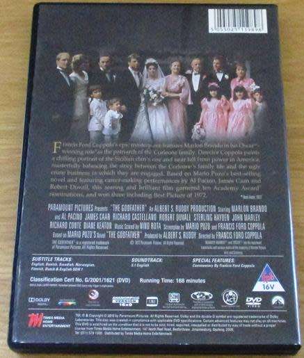 CLEARANCE SALE: THE GODFATHER DVD [DVD BBOX 2]