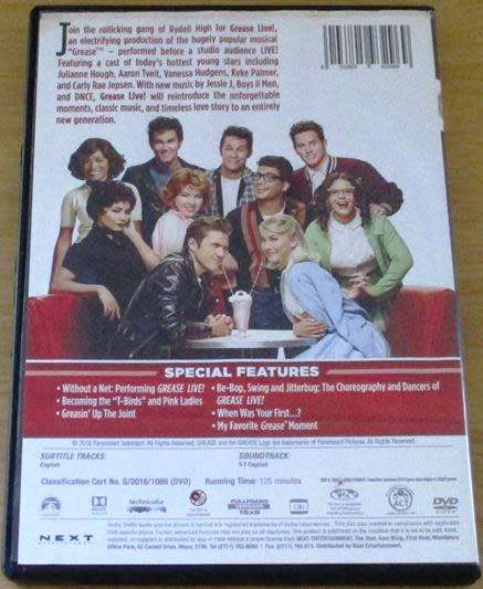 CLEARANCE SALE: GREASE Live! DVD [DVD BBOX 2]