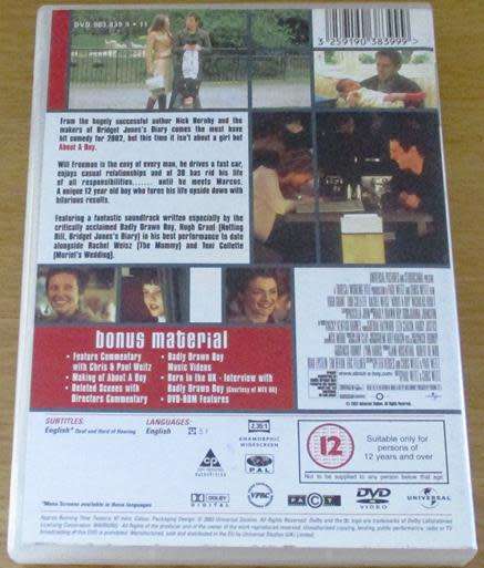 CLEARANCE SALE: ABOUT A BOY Hugh Grant DVD [DVD BBOX 3]