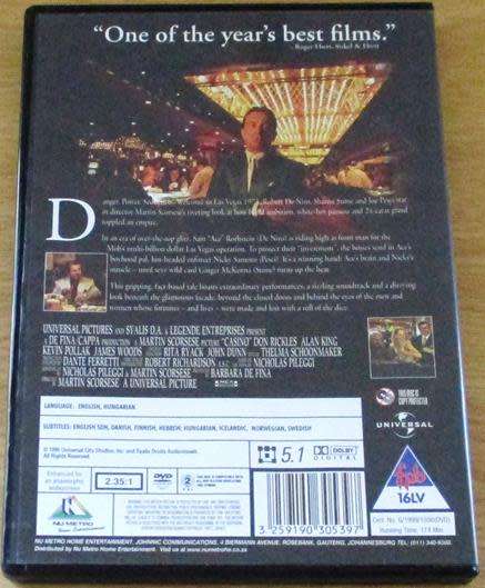 CLEARANCE SALE: CASINO Robert De Niro Sharon Stone Joe Pesci  [DVD BBOX 3]