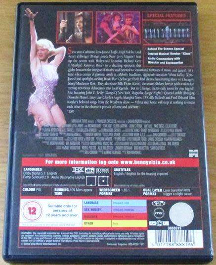 CLEARANCE SALE: CHICAGO Catherine Zeta Jones Richard Gere  [DVD BBOX 3]