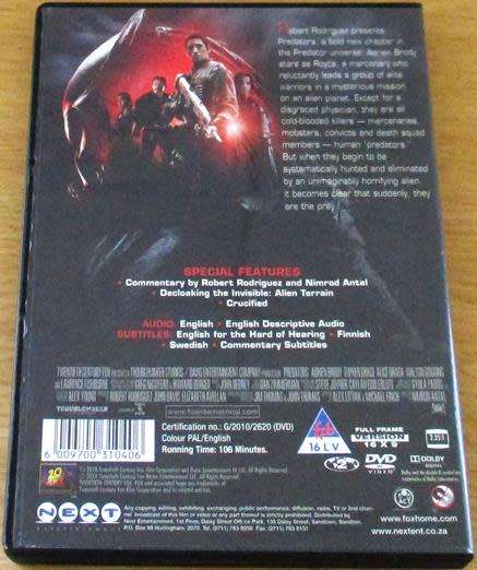 CLEARANCE SALE: PREDATORS DVD [DVD BBOX 5]