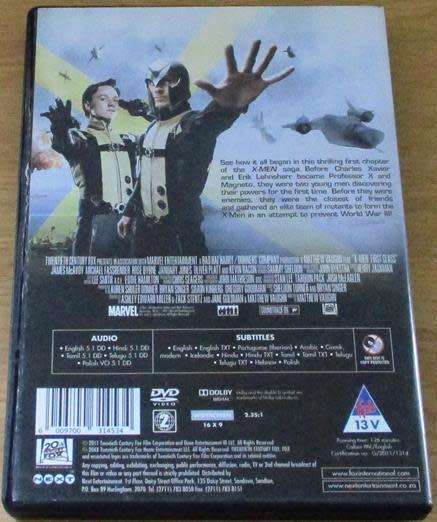 CLEARANCE SALE: X-MEN First Class DVD  [DVD BBOX 5]