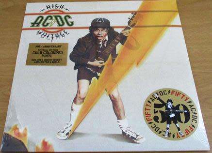 AC/DC High Voltage Ltd Edition GOLD Coloured LP VINYL Record