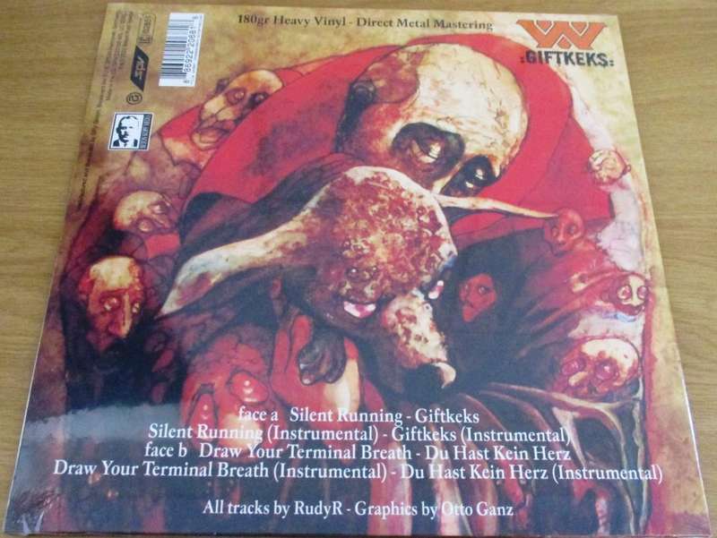 WUMPSCUT Giftkeks 180g TRANSPARENT RED Heavy Vinyl Record + A1 POSTER