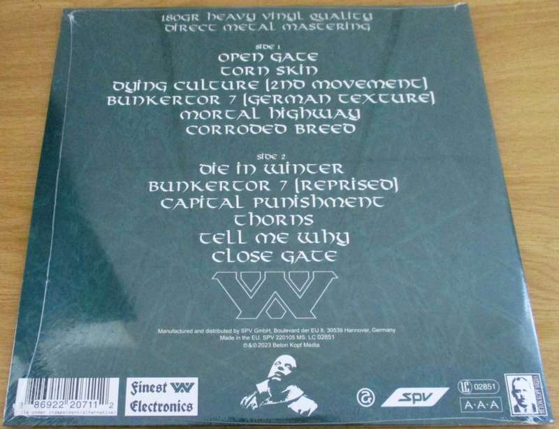 WUMPSCUT Bunkertor 7 Gatefold Vinyl Record + A1 POSTER