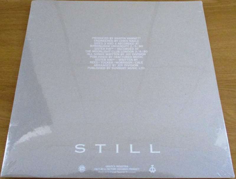 JOY DIVISION Still 2xLP VINYL Record