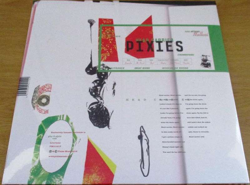 PIXIES Head Carrier VINYL RECORD