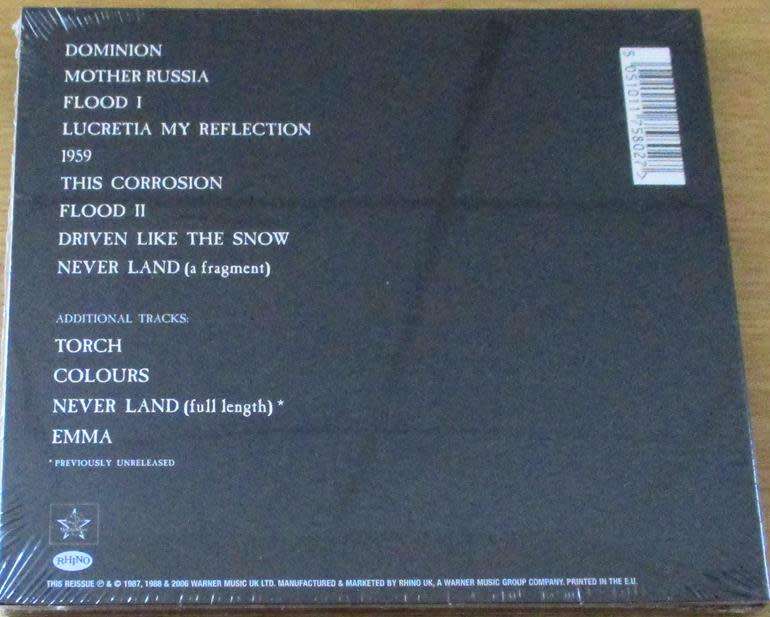 THE SISTERS OF MERCY Floodland Digipak CD [with xtra bonus tracks]