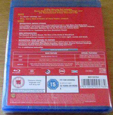 WOODSTOCK 3 Days Of Peace And Music 2 x BLU RAY