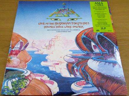 ASIA Live At The Budokan Tokyo 1983 (MTV Satellite Telecast To America 6 Dec 1983) 2xLP VINYL RECORD