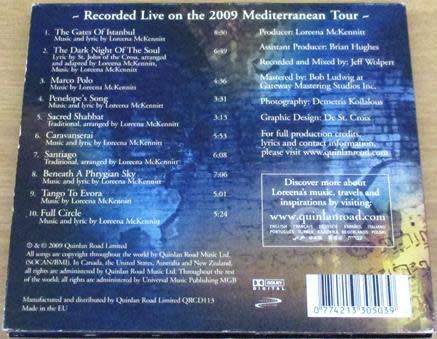 LOREENA McKENNITT From Istanbul to Athens live CD