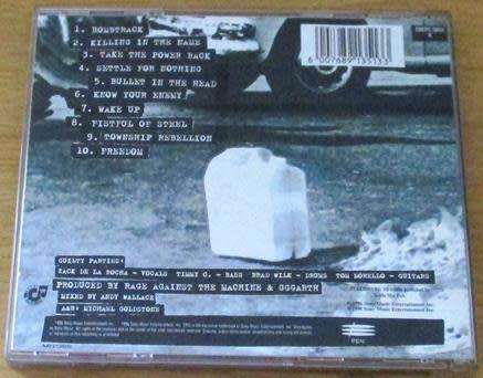 RAGE AGAINST THE MACHINE Rage Against the Machine CD [Shelf G Box 9]