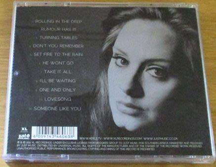 ADELE 21  CD [Shelf G Box 1]