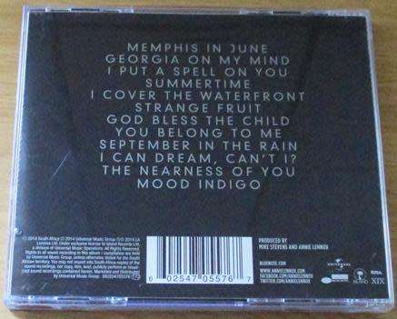 ANNIE LENNOX Nostalgia CD [Shelf G Box 3]