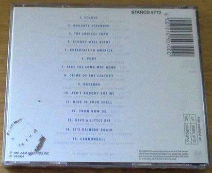 SUPERTRAMP The Very Best of CD [Shelf G Box 3]