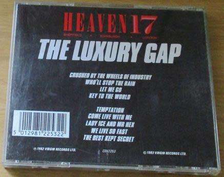 HEAVEN 17 The Luxury Gap CD [Shelf G Box 3]