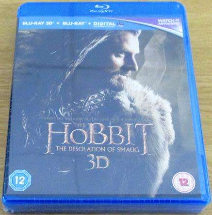 THE HOBBIT The Desolation of Smaug BLU RAY 3D + BLU RAY + DIGITAL ULTRAVIOLET