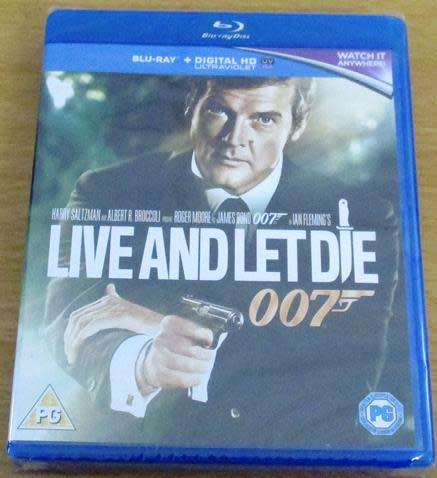 007 LIVE AND LET DIE BLU RAY + DIGITAL HD ULTRAVIOLET [msr + Shelf H]