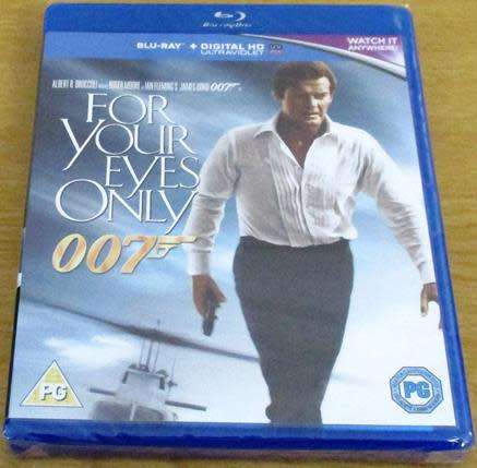 007 FOR YOUR EYES ONLY BLU RAY + DIGITAL HD ULTRAVIOLET