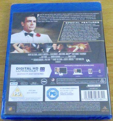 007 GOLDFINGER BLU RAY + DIGITAL HD ULTRAVIOLET