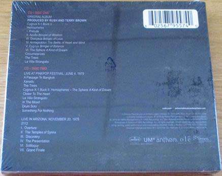 RUSH Hemispheres (40th Anniversary) Digipak 2xCD