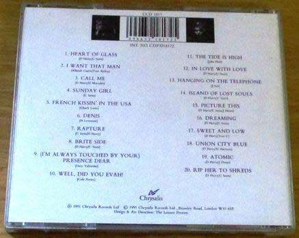 DEBBIE HARRY + BLONDIE The Complete Picture The Very Best of CD  [Z x 11]