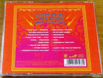 CREAM Royal Albert Hall 2xCD  [G x 5]